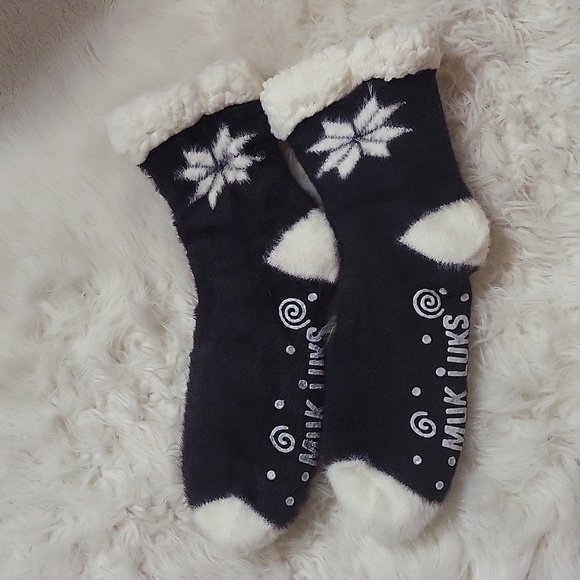 NEW MUK LUKS Women's fleece lined socks - Picture 1 of 4